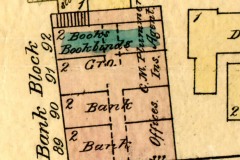 Figure 3.Detail of 1873 Globe Insurance map (2010.5.8),Sagadahoc History and Genealogy Room.