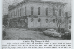 Figure 7.Excerpt “Another Big Change In Bath.” Portland PressHerald, December 20, 1955. Sagadahoc History and GenealogyRoom.